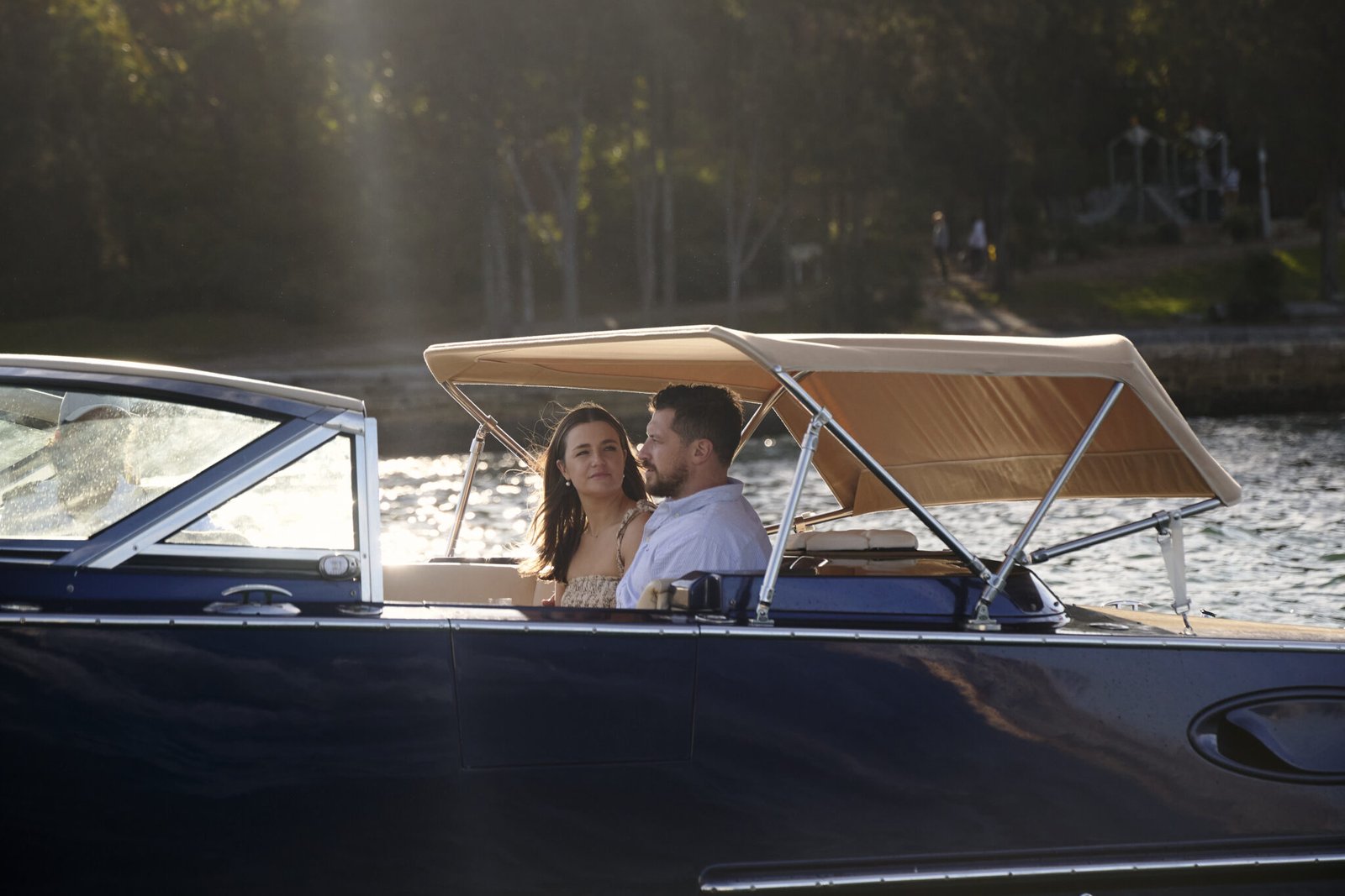 Private boat cruising on Sydney Harbour during a 1.5 Hour Harbour Sightseeing Cruise with Sydney Luxury Tours